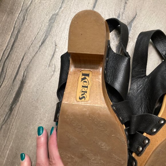 Korks platform clog sandal - Size 9M - Picture 7 of 7